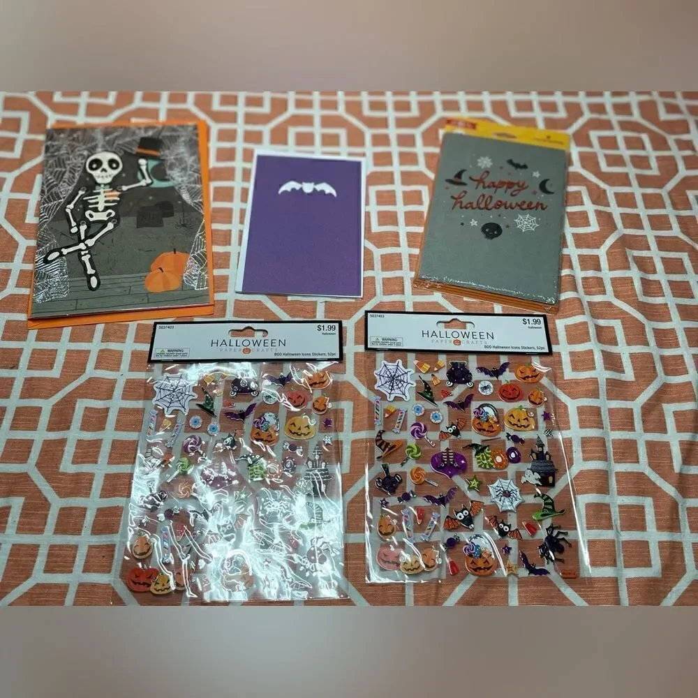 15+ NEW! “Trick or Treat You’re So Sweet” Halloween Cards & Over 100 Sticker